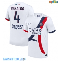 Camisa de time de futebol Paris Saint-Germain Lucas Beraldo #4 Replicas 2º Equipamento 2025-26 Manga Curta